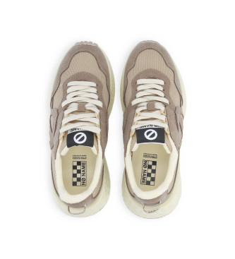 NO NAME Sneaker Carter Jogger in pelle color tortora