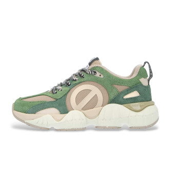 NO NAME Zapatillas de piel Krazee Runner verde