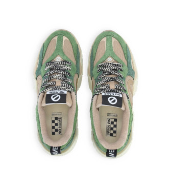 NO NAME Sneaker Krazee Runner in pelle verde