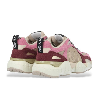 NO NAME Zapatillas de piel Krazee Runner rosa