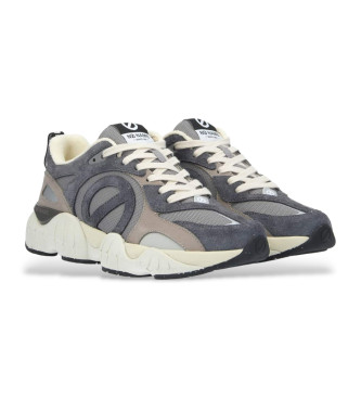 NO NAME Sneaker Krazee Runner in pelle blu-grigio