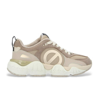 NO NAME Sneaker Krazee Runner in pelle beige