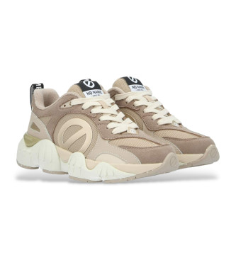 NO NAME Zapatillas de piel Krazee Runner beige