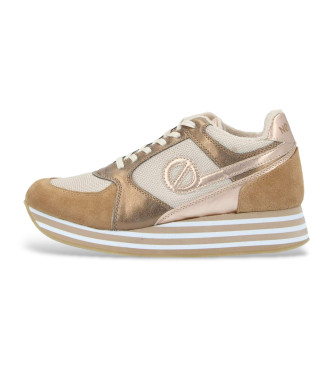 NO NAME Parko Jogger beige suede trainers