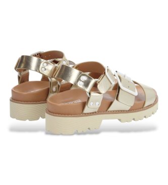 NO NAME Sandali con design dorato