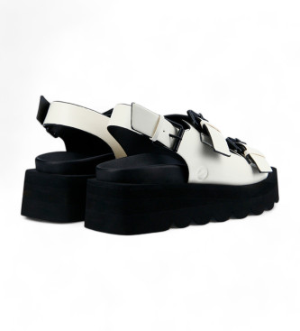 NO NAME Juli Schnalle Soft Recycled Sandalen wei
