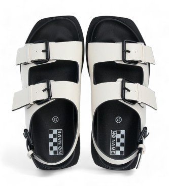 NO NAME July Buckle Soft Recycled Sandals hvid
