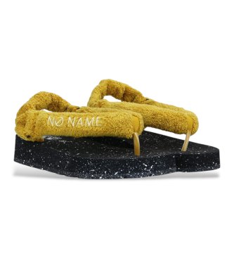 NO NAME Sandali gialli intrecciati