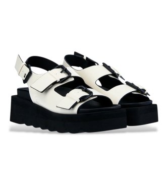 NO NAME Beli sandali s platformo