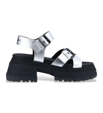 NO NAME Sandals Strong silver