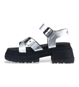 NO NAME Sandals Strong silver