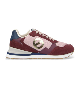 NO NAME Tova Runner maroon leather trainers