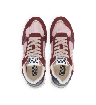 NO NAME Sneaker Tova Runner in pelle marrone