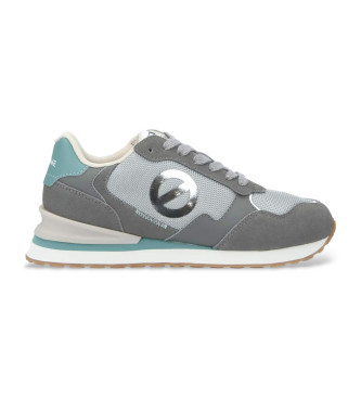 NO NAME Sneaker Tova Runner in pelle grigia