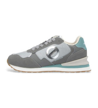 NO NAME Zapatillas de piel Tova Runner gris