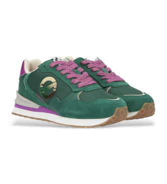 NO NAME Zapatillas de piel Tova Runner verde