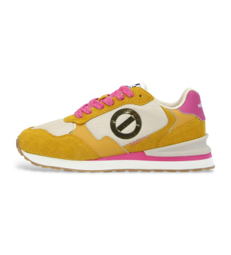 NO NAME Tova Runner mustard leather trainers