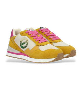 NO NAME Tova Runner mustard leather trainers