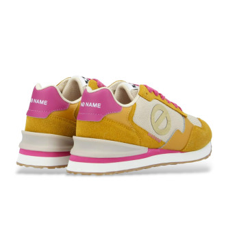 NO NAME Tova Runner mustard leather trainers