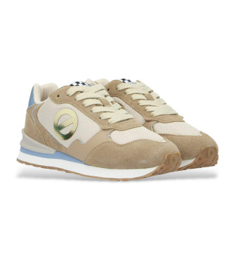 NO NAME Tova Runner Beige Leder Turnschuhe