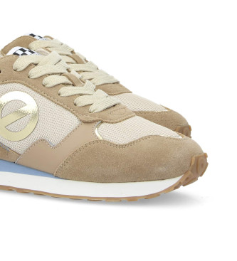 NO NAME Tova Runner beige leather trainers