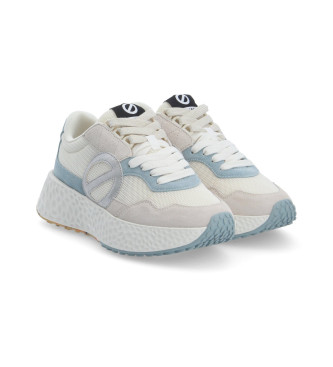 NO NAME Carter Jogger tr�ningsskor i l�der beige, bl�