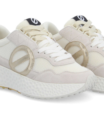 NO NAME Carter Jogger beige tr�ningsskor i l�der