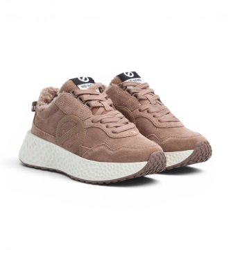 NO NAME Baskets en cuir Carter Jogger Cocoon marron