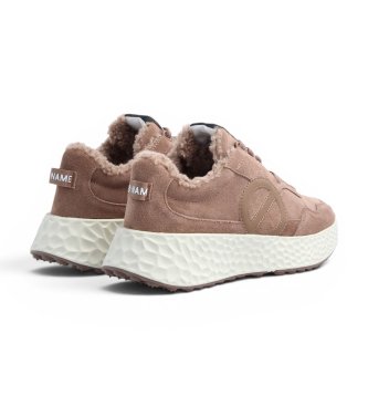 NO NAME Baskets en cuir Carter Jogger Cocoon marron