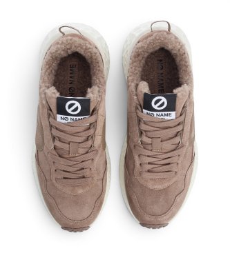 NO NAME Baskets en cuir Carter Jogger Cocoon marron