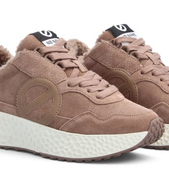 NO NAME Baskets en cuir Carter Jogger Cocoon marron