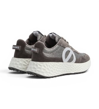 NO NAME Baskets en Cuir Carter Jogger Velisa Crystal gris