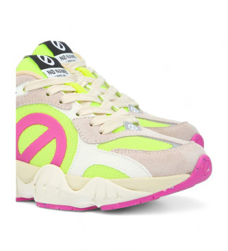 NO NAME Sneakers Krazee in pelle scamosciata rosa multicolore