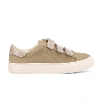 NO NAME Zapatillas de Piel Arcade beige