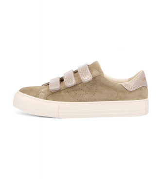 NO NAME Beige Arcade Leder Turnschuhe