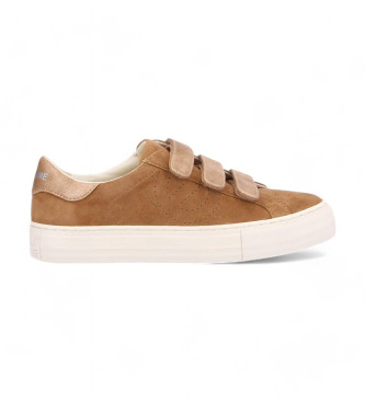 NO NAME Arcade Leren Sneakers bruin