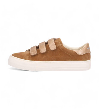 NO NAME Arcade lder sneakers brun