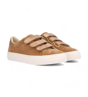 NO NAME Arcade Leren Sneakers bruin