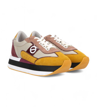 NO NAME Boom Jogger Leather Sneakers yellow