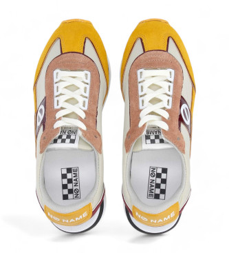 NO NAME Boom Jogger Leather Sneakers yellow