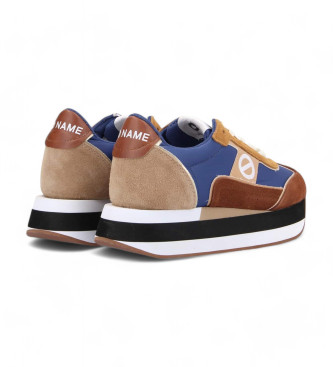 NO NAME Boom Jogger Leather Sneakers brown