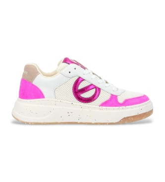 NO NAME Zapatillas de piel Bridget blanco, rosa