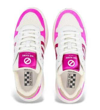 NO NAME Zapatillas de piel Bridget blanco, rosa