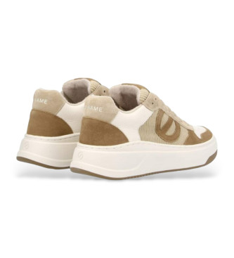 NO NAME Sneaker Bridget in pelle marrone