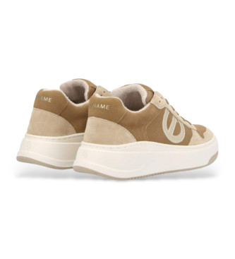 NO NAME Sneaker Bridget in pelle marrone