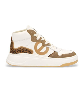 NO NAME Bridget Mid beige leather trainers