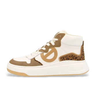 NO NAME Zapatillas de piel Bridget Mid beige