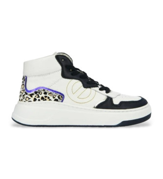 NO NAME Zapatillas de piel Bridget Mid blanco