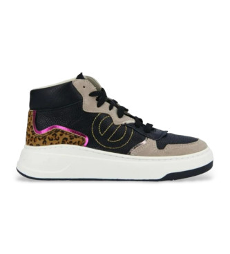 NO NAME Sneakers Bridget Mid in pelle nere,marroni