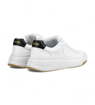 NO NAME Bridget Trainer Grain Leather Sneakers white